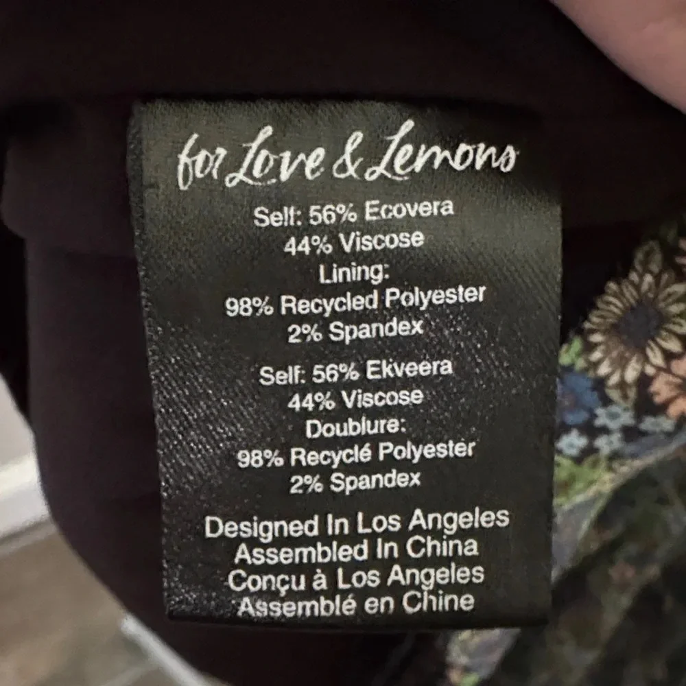 For Love And Lemons Alisa Mini Dress In Green - Picture 9 of 10